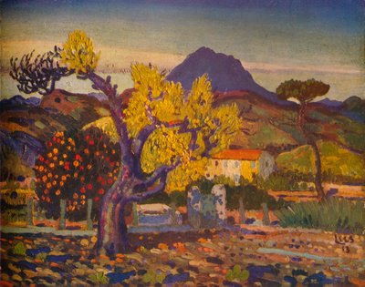 Päronträd i blom, 1913 1932 av Derwent Lees
