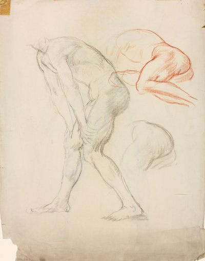 Studier av en hukande figur av Derwent Lees