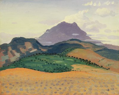 Tour Madeloc i Pyrenéerna, ca 1913 av Derwent Lees