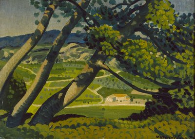 Träd, Provence, 1912 av Derwent Lees