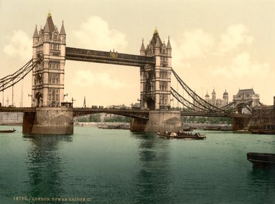 Tower Bridge, London av Detroit Photographic Co.