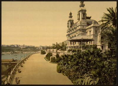 Kasino, Monte Carlo, Monaco, Rivieran av Detroit Publishing Co.