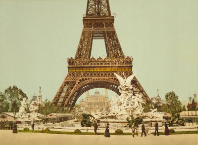 Eiffeltornet och fontänen, Exposition Universelle, Paris, Frankrike, c.1900 av Detroit Publishing Co.