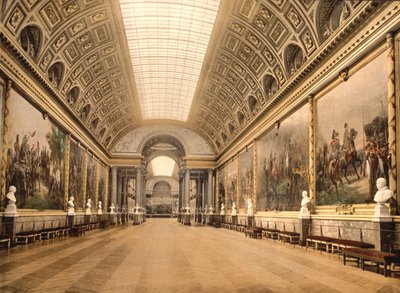 Gallery of Battles, Versailles, ca 1890-1900 (fotokrom) av Detroit Publishing Co.