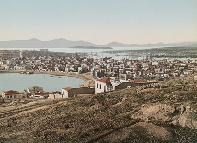 Hamnen i Pireus, 1905 av Detroit Publishing Co.
