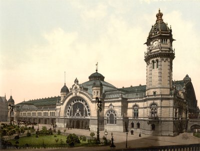 Järnvägsstation, Köln, Tyskland, ca 1900 av Detroit Publishing Co.