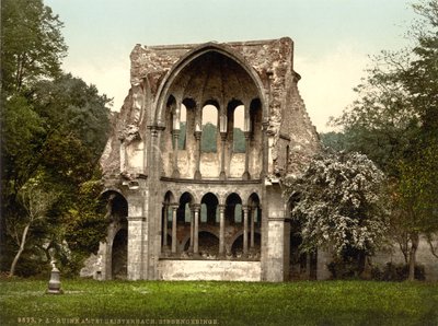 Ruinerna av Heisterbach Abbey, Nordrhein-Westfalen, Tyskland, ca 1900 av Detroit Publishing Co.