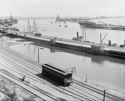 Hamnen, San Pedro, Kalifornien, ca 1880-99 av Detroit Publishing Co.