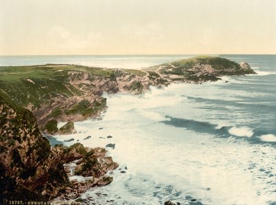 Towan Head, Newquay, Cornwall, England, fotokromtryck, c.1900 av Detroit Publishing Co.