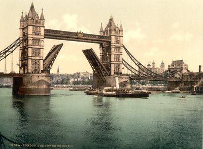 Tower Bridge, London av Detroit Publishing Co.
