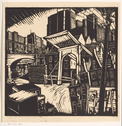 Den gamla och den nya staden (originaltitel på objektet) av Dick Ket (signed by artist)
