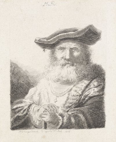 Gammal man med basker av Diederik Jan Singendonck