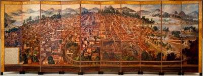 Staden Mexiko, ca 1690. av Diego Correa
