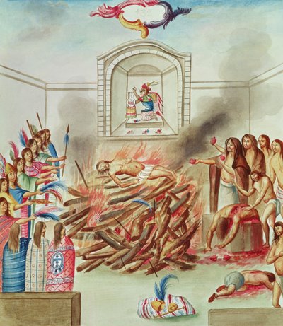 Tome 3 fol. 132, A Human Sacrifice, från 