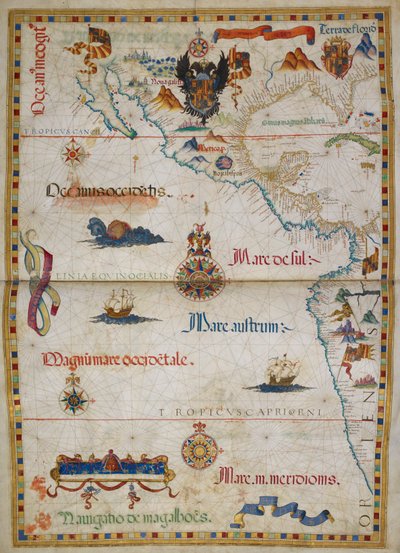 Illustration från "Queen Mary Atlas" av Diego Homem