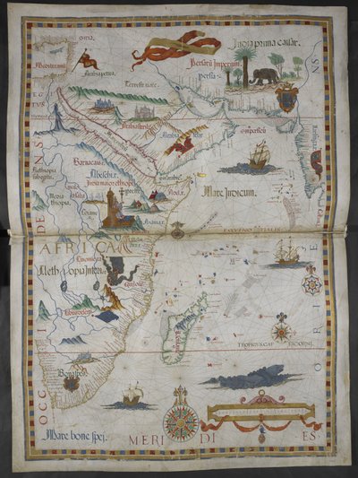 Illustration från "Queen Mary Atlas" av Diego Homem
