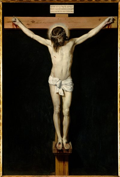 Kristus korsfäst. Målning av Diego Rodriguez de Silva y Velasquez (1599-1660) av Diego Velázquez