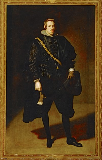 Don Carlos, Spaniens barnbarn, son till Filip II ... (målning på duk) av Diego Rodriguez de Silva y Velazquez