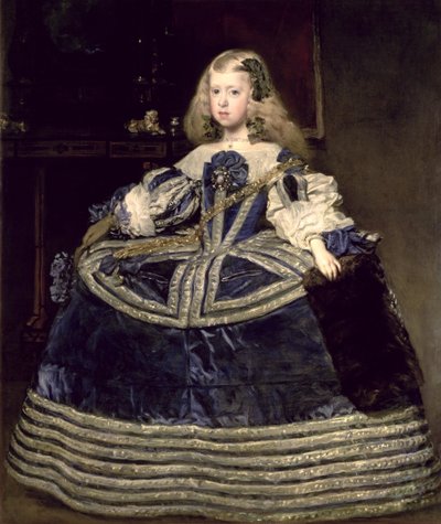 Infanta Margarita Teresa i en blå klänning av Diego Velázquez
