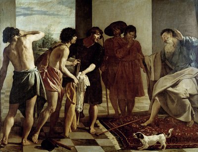 Jacob får Giuseppes tunika av Diego Rodriguez de Silva y Velazquez