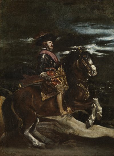 Filip IV till häst, ca 1640-60 av Diego Velázquez