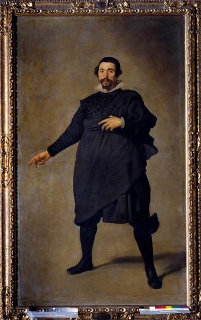 Porträtt av Pablo Jester av Valladolid. Målning av Diego Rodriguez de Silva y Velasquez (1599-1660), cirka 1636-1637. Olja på duk. Mått: 2,09 X 1,23m. Madrid, Musee Du Prado av Diego Velázquez