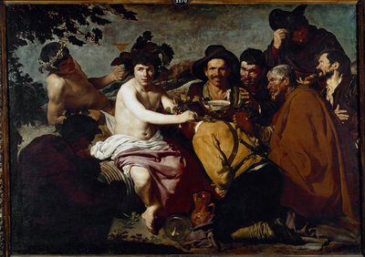 Bacchus triumf eller drunkarna (olja på duk av Diego Velázquez