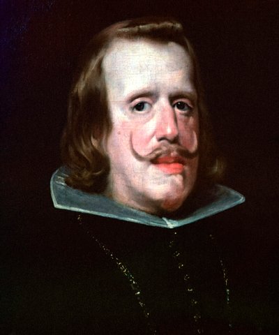 Målning av kung Filip IV av Spanien, 1500-talet. av Diego Velasquez