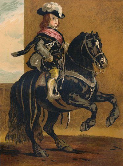En elev från La Haute Ecole - Don Balthazar, Spädbarn från Spanien, c1640, c1879. av Diego Velázquez
