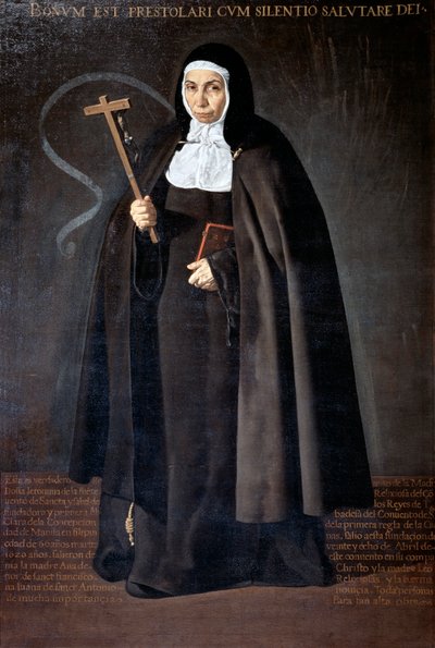 Abbedissan Jeronima de la Fuente, 1620. av Diego Velázquez