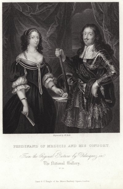 Porträtt av Ferdinand av Medicis och hans gemål av Diego Velázquez