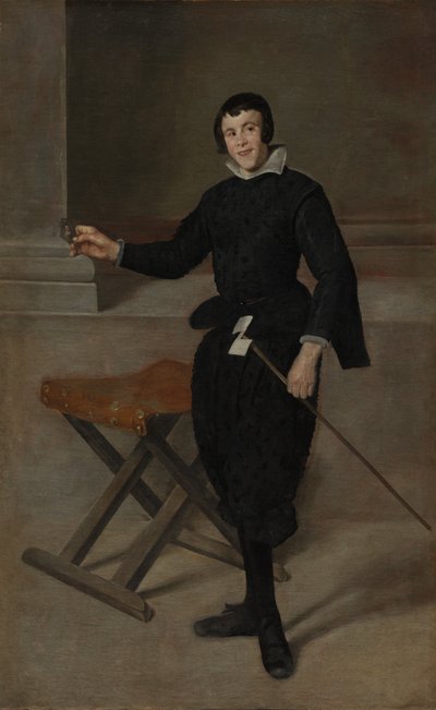 Porträtt av Jester Calabazas, ca. 1631-32. av Diego Velázquez