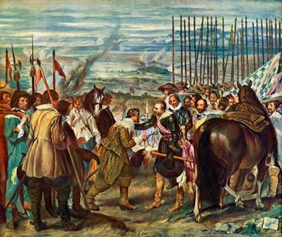 Överlämnande av Breda Spjuten, 1634-1635. av Diego Velázquez