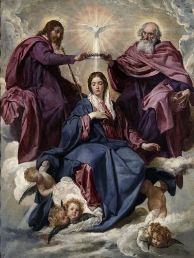 Jungfruns kröning, 1635-1636 av Diego Velázquez