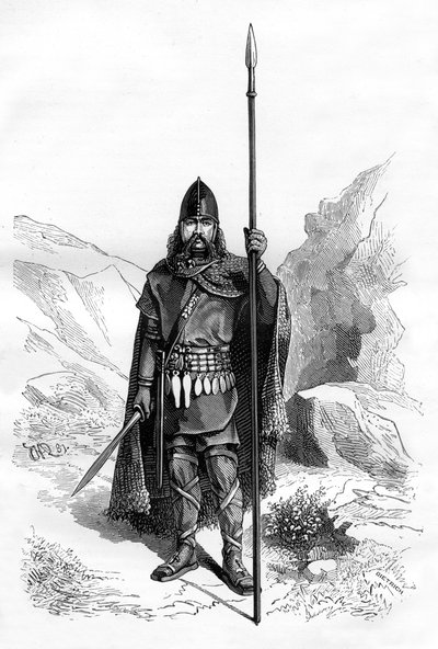 Frankisk hövding, c400-talet 1882-1884. av Dietrich