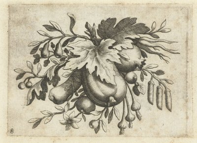 Festoen van Vrutten Liten fruktbok användbar för resor (serietitel) av Dietrich Krüger (attributed to)