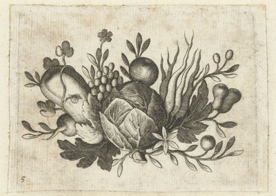 Festoen van Vrutten Liten fruktbok användbar för resor (serietitel) av Dietrich Krüger (attributed to)