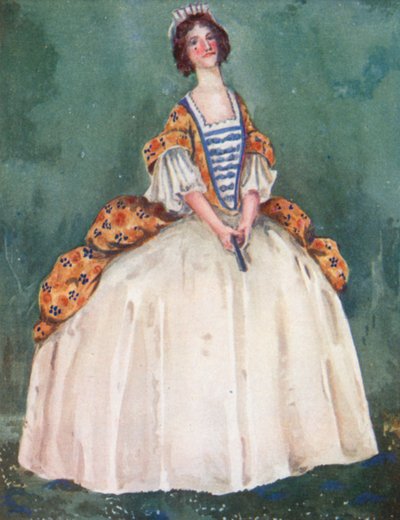 En kvinna från drottning Annes tid 1702-1714 av Dion Clayton Calthrop