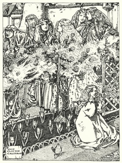 De sju prinsessorna (gravyr) av Dion Clayton Calthrop