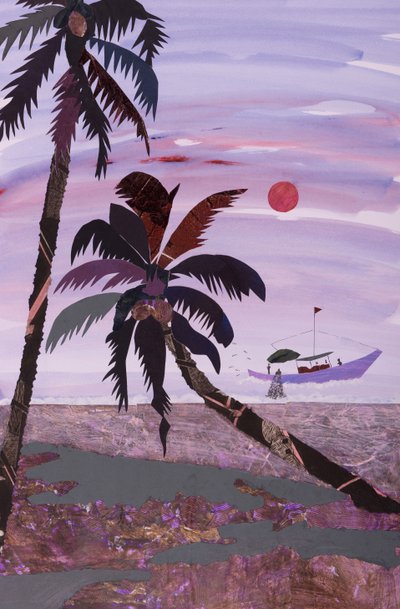 Fiske, 2020 (collage) av Dione Verulam