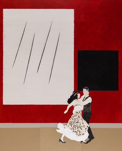 In Tune with Malevich, 2020 (collage) av Dione Verulam