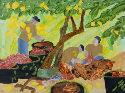 Madeira våren, Botaniska trädgården (collage) av Dione Verulam