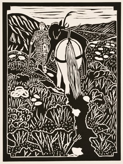 Årets månader: September, 2012 (linoleumsnitt) av Dione Verulam