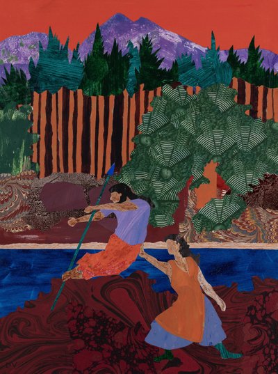 Förhandlingar inom äktenskapet (collage) av Dione Verulam