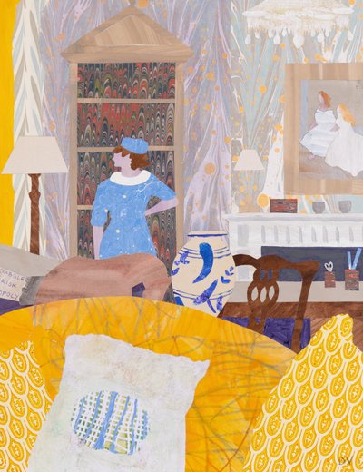 Ska jag gå ut (collage) av Dione Verulam