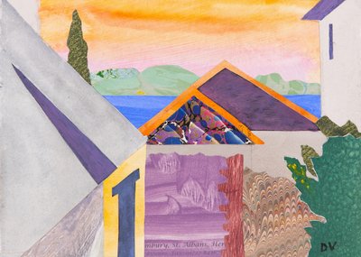 Trianglar (collage) av Dione Verulam