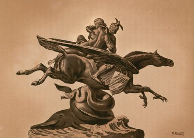 Staty av Roger och Angelica av Dionisio Baixeras Verdaguer