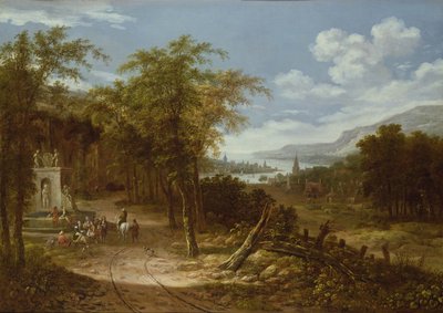 Skogslandskap, 1700-tal av Dionys Verburgh