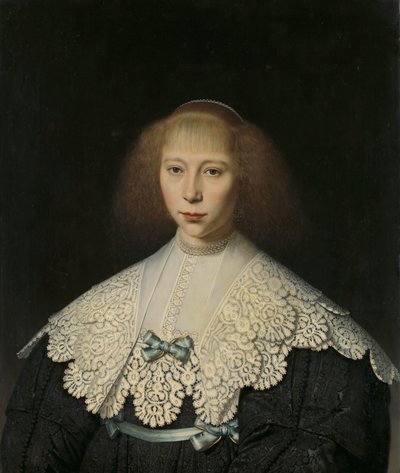 Agatha Geelvinck (1617-38). Första hustru till Frederik Dircksz Alewijn av Dirck Dircksz. van Santvoort