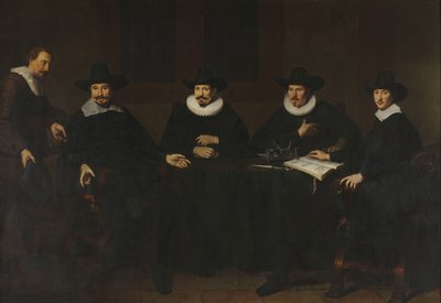 Cheferna för Saaineringen i Amsterdam, 1643 av Dirck Dircksz. van Santvoort